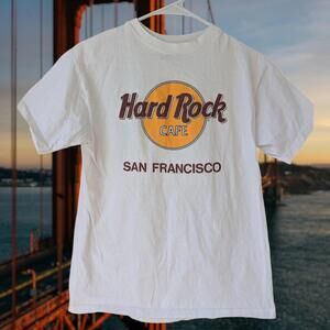 Vintage 90s Single Stitch M Tee Hard Rock Cafe San Francisco Travel Hanes Beefy